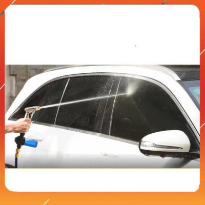 Vòi Xịt️Evoucher Bộ dây vòi xịt nước rửa xe, tưới cây , tăng áp 3 lần, loại 20m 206701-3 đầu đồng,cút,nối đen+  đai