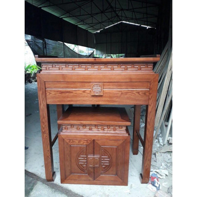 Án gian gỗ sồi Nga kt 153x 67x127 , giá báo chưa có bàn cơm, bàn cơm thêm 2tr500k