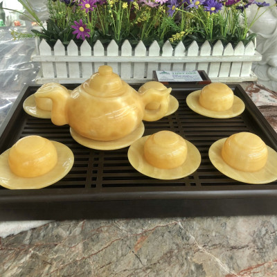 Bộ ấm trà đá ngọc hoàng long