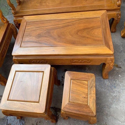 Bộ bàn ghế minh quốc đào 6 món tay 10 gỗ lim