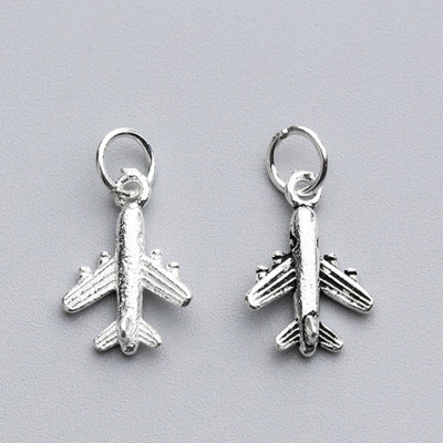Combo 2 cái charm bạc máy bay treo - Ngọc Quý Gemstones
