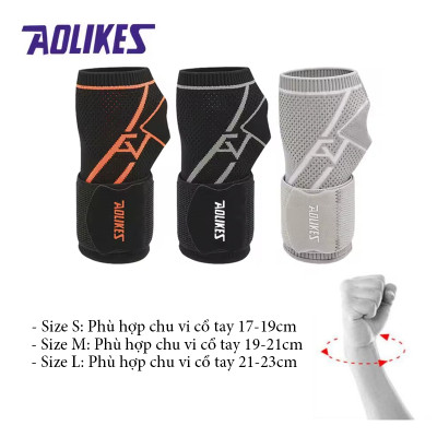 Băng quấn cổ tay AOLIKES A-8201 Bảo vệ và hỗ trợ cổ tay tối ưu - (1 chiếc)