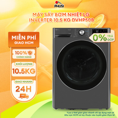 Máy sấy bơm nhiệt LG DVHP50B 10 kg Inverter - Hàng chính hãng (Chỉ giao HCM)