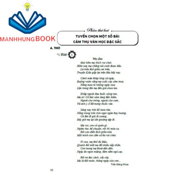 SÁCH - Cảm thụ văn học dành cho học sinh lớp 4 (dùng chung cho các bộ sgk hiện hành)