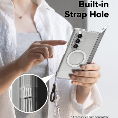 Ốp lưng trong suốt mỏng nhẹ RINGKE Fusion Magnetic cho Samsung Galaxy Z Fold 7, sạc từ tính chống ố vàng_ Hàng chính hãng