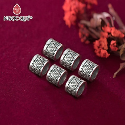 Charm chặn hạt họa tiết hoa văn - Ngọc Quý Gemstones