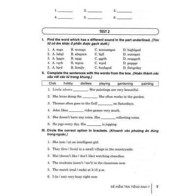 Sách - Đề Kiểm Tra Tiếng Anh Lớp 7 - Dùng Kèm Sách Giáo Khoa Kết Nối - Hồng Ân