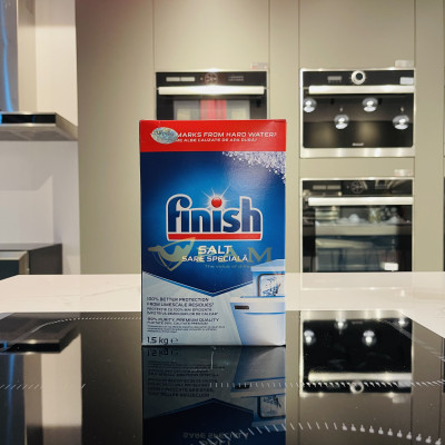 Combo Viên rửa bát Finish Classic 120 viên + Muối Finish 1.5kg + Nước làm bóng Finish 750ml