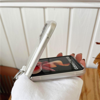 Ốp dành cho Z Flip 3 Samsung trong suốt cao cấp nhám chống vân tay - Hàng chính hãng