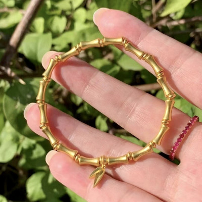 LẮC TAY ĐỐT TRE MẠ VÀNG BỘ BỘ CAO THĂNG MỌI SỰ THĂNG TIẾN