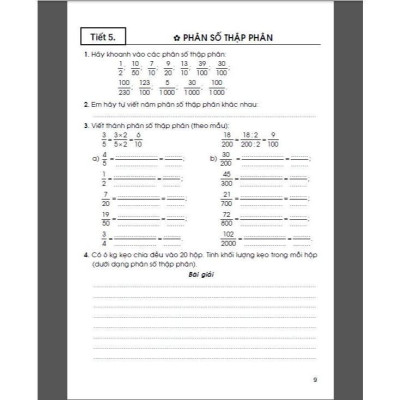 Sách - Vở Luyện Toán Lớp 5 - Tập 1 - Dùng Chung Các Bộ SGK Hiện Hành - Hồng Ân