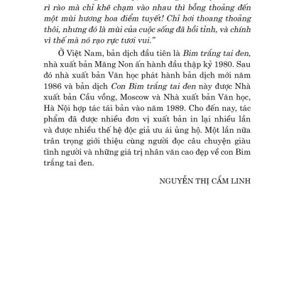 Văn Học Cổ Điển - Con Bim Trắng Tai Đen (Tái Bản 2023)