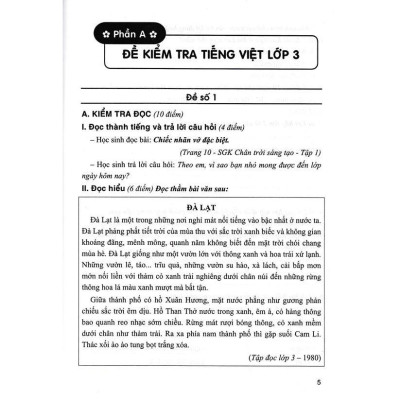 Sách - Bộ Đề Kiểm Tra Môn Tiếng Việt Lớp 3 - Dùng Kèm SGK Chân Trời Sáng Tạo - Hồng Ân