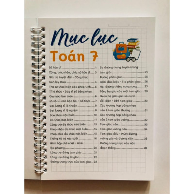 Sách Takenote lớp 7: Toán + Văn Cánh Diều + Tiếng Anh 3-12 khổ A5 (Phiên Bản Mới Nhất)