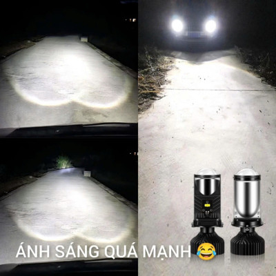 Đèn Pha LED Ô Tô Xe Máy T9 H4 Cắt Sáng Chống Chói: Bản Cao Cấp Cho Mọi Điều Kiện Đường Đi