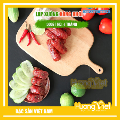 Đặc Sản Sóc Trăng - Lạp Xưởng Xông Khói Tân Huê Viên 500G, Đặc Sản Lạp Xưởng Sóc Trăng Tân Huê Viên Vị Khói Tự Nhiên Thơm Ngon Và An Toàn