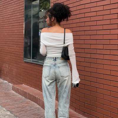 Quần Jean Nữ Ống Rộng Classic Aaa Jeans