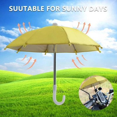 Phụ Kiện Dù Che Mưa Nắng Mini Chống Thấm Nước Lắp Giá Đỡ Điện Thoại Gắn Xe Máy, Xe Đạp