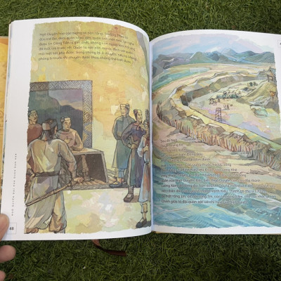 [Bộ LỊCH SỬ VIỆT NAM BẰNG TRANH] - BÌA CỨNG - IM MÀU TOÀN BỘ - NXB TRẺ - [Ngô Quyền đại phá quân Nam Hán] -