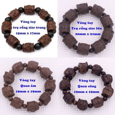 Vòng chuỗi đeo tay Phật Di lắc gỗ đàn hương (size lớn), vòng tay phong thuỷ, vòng tay chuỗi hạt