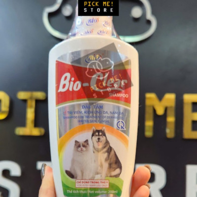 Sữa Tắm Bio Clear - Hỗ Trợ Viêm Da, Kích Ứng Da, Nấm Da Mượt Lông cho Chó Mèo