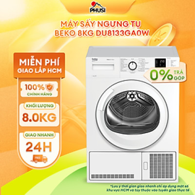 Máy sấy ngưng tụ Beko 8 Kg DU8133GA0W - Hàng chính hãng - Giao toàn quốc
