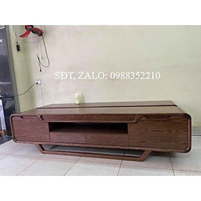 Kệ thuyền gỗ sồi sơn 2 màu