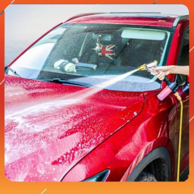 ️Evoucher Bộ dây vòi xịt nước rửa xe, tưới cây ,tăng áp 3 lần,loại 3m,5m 206236 đầu đồng,cút đồng,nối đồng+  mở chai