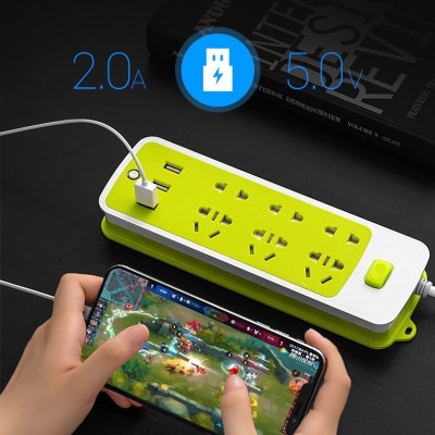 Phụ kiện tiện ích - Ổ cắm điện đa năng chống giật ,có 9 ổ cắm và 3 cổng sạc USB ,tự động ngắt khi quá tải ,sử dụng cho nhiều thiết bị cùng 1 lúc ,có lỗ treo tiện lợi