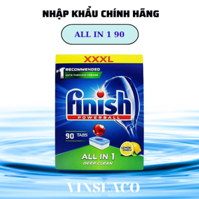 Viên rửa bát Finish All in one 120 viên 6 chức năng