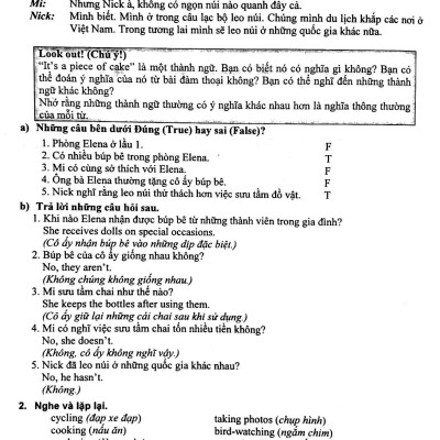 Hướng Dẫn Học Và Làm Bài Tiếng Anh 7 (Tập 1 +2) ( Tái Bản )