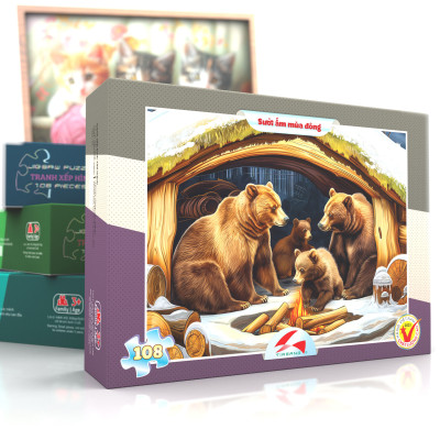 Tranh xếp hình Tia Sáng Sưởi ấm mùa đông ( 108 mảnh)