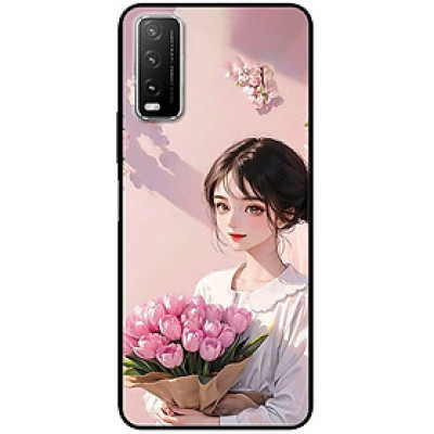 Ốp lưng cho Vivo Y12s - Y20 - Y20s - Y21 - Y21s - Y33s - Y33T - Thiếu Nữ Áo Trắng - Hàng Chính Hãng