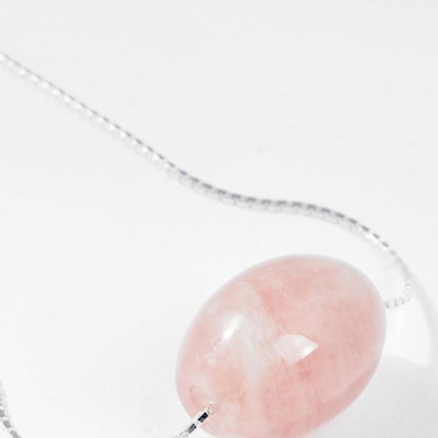 Mặt Dây Chuyền Phong Thủy Đá Thạch Anh Hồng Lu Thống Tặng Dây Chuyền Bạc Mệnh Hỏa, Thổ Ngọc Quý Gemstones