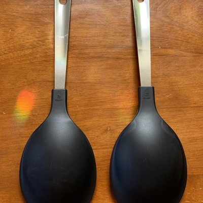 Combo muôi cơm chống dính cán dài & muôi múc canh chính hãng Echo Metal hàng Made in Japan