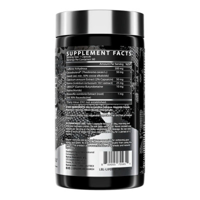 Nutrex LIPO 6 Hardcore (60 viên) Hỗ Trợ Sinh Nhiệt Đốt Mỡ, Giảm Cân, Không Mất Cơ | Nội địa USA