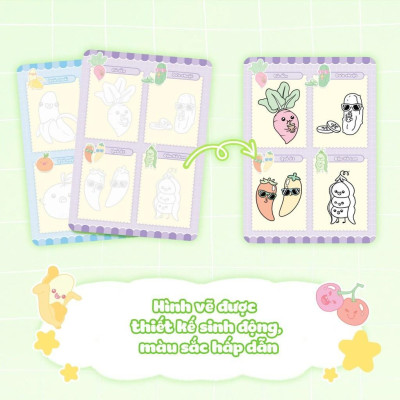 Sách - Tập Vẽ Theo Nét - Khu Vườn Rau Củ - Megabook