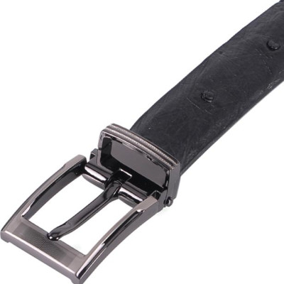 Thắt Lưng Nữ Da Đà Điểu Da Hột Huy Hoàng HT5421 - Đen