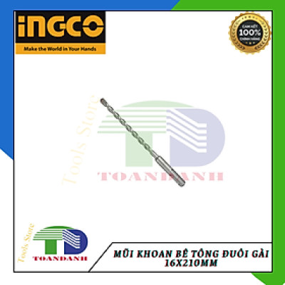 Mũi khoan bê tông đuôi gài 16x210mm ingco