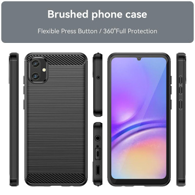 Ốp lưng chống sốc vân kim loại cho Samsung Galaxy A05 hiệu Likgus (chuẩn quân đội, chống vân tay) - Hàng nhập khẩu