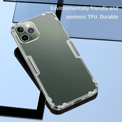 Ốp lưng dẻo silicon cho iPhone 12 Pro Max 6.7 inch hiệu Nillkin Nature TPU mỏng 0.6mm, chống trầy xước - Hàng chính hãng