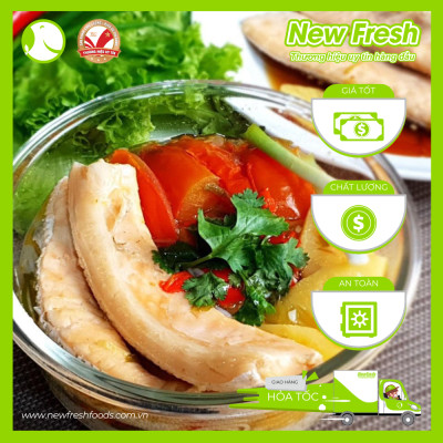 [GIAO NHANH HCM] Lườn Cá Hồi Nauy (cắt 3cm+) - Túi 1Kg 