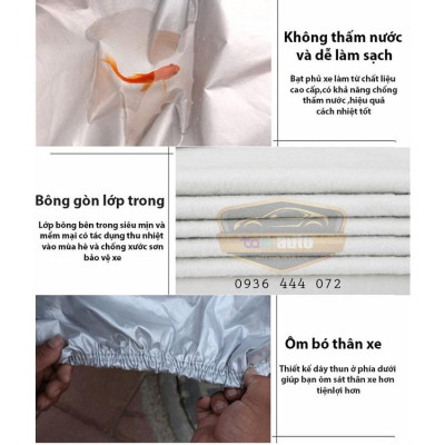 Bạt trùm xe ô tô TOYOTA VELOZ CROSS vải dù oxford cao cấp , áo bạt phủ trùm 