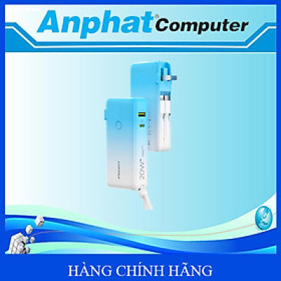 Pin sạc dự phòng PISEN QUICK High Power Box D191AC 10.000mAh 20W Rainbow (LS-DY123) - Blue - Hàng Chính Hãng