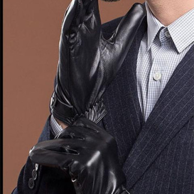 Găng tay nam da cừu BHY8791 Bao tay da thật nam. Lót lông giữ ấm, cán gió, chống ngấm nước. Hàng chính hãng