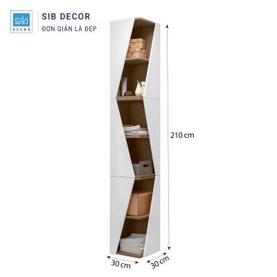 Kệ Gỗ Đa Năng Thiết Kế Tối Giản Hiện Đại, Tiện Dụng Thương Hiệu SIB Decor KS2554