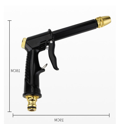 Bộ dây và vòi xịt rửa xe tưới cây  tăng áp thông minh 810-2621-1 (dây vàng dẹt-cút nối xanh)