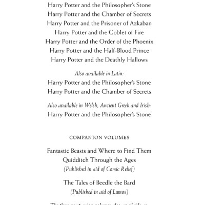 Harry Potter Part 1 : Harry Potter And The Philosopher