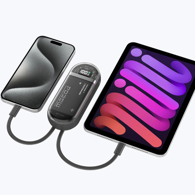 Pin Sạc Dự Phòng Mazer PowerCharge Link 1035 PD35W 10000mAh Có Sẵn 02 Dây Type C Tích Hợp Sạc Nhanh 35W Hàng Chính Hãng