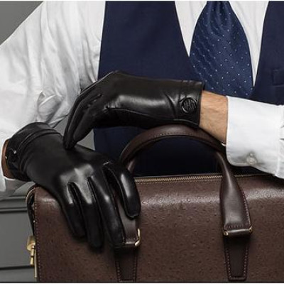 Găng tay nam da dê cao cấp - BHY8101 Bao tay nam lái xe, Găng tay mùa đông. Lót lông mềm mại, dễ chịu khi đeo.